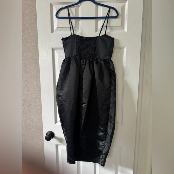 Women's Holiday Sweetheart Bubble Satin Midi Dress - Future Collective sx Small - Picture 4 of 8